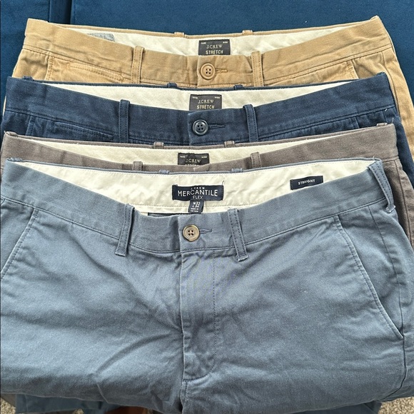 J. Crew  Men's Chinos Size W32L34 Bundle of 4 - Picture 1 of 16